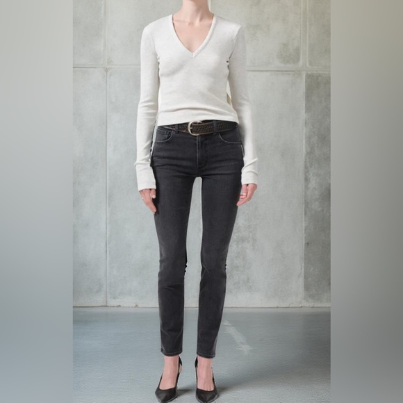 Citizens Of Humanity Denim - Citizens Of Humanity Rocket High Rise Skinny Jeans charcoal, black Size 24 goth